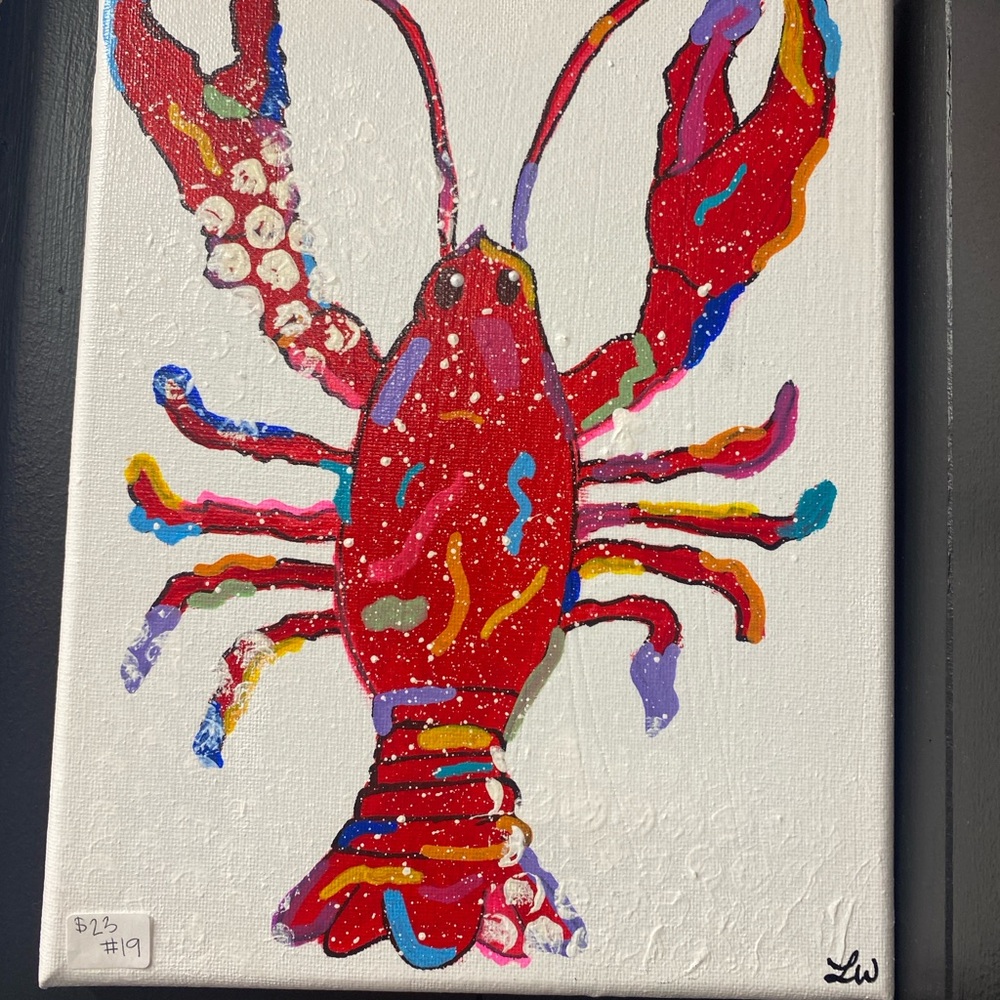 Colorful Lobster Canvas Art